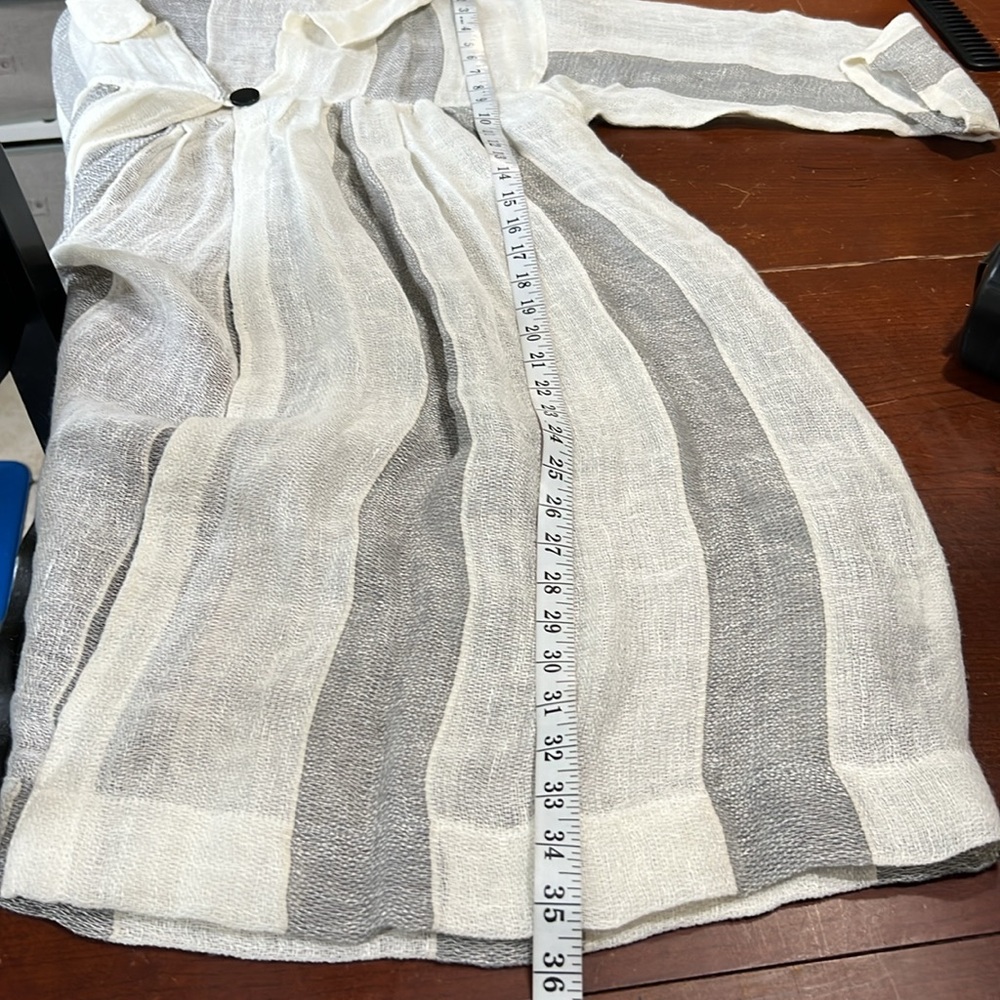 Paper Lace Linen Top/Duster/Dress/Cardigan Sz Small - Picture 11 of 15